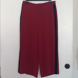 Contrast Stripe Viscose Culottes